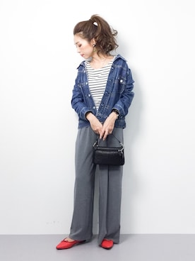 「sankyo shokai（サンキョウショウカイ）のアイテム（バッグ）」を使った、..HK..さん（レディース・159cm）の春コーディネート