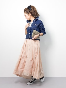 「SPINNS（スピンズ）のアイテム（ジャケット/アウター）」を使った、..HK..さん（レディース・159cm）の春コーディネート