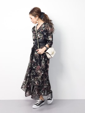 「marjour（マージュール）のアイテム（ワンピース）」を使った、..HK..さん（レディース・159cm）の春コーディネート