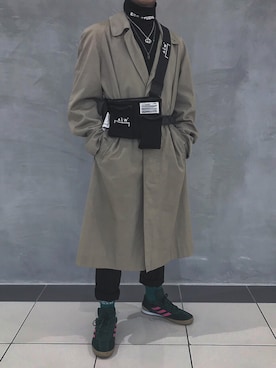 「Gosha Rubchinskiy（ゴーシャラブチンスキー）のアイテム（シューズ）」を使った、きーぼーさん（メンズ・171cm）の春コーディネート