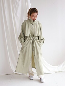 「スローブイエナ」｜「アイテム（その他アウター）」を使った、marinaさん（レディース・160cm）の春コーディネート