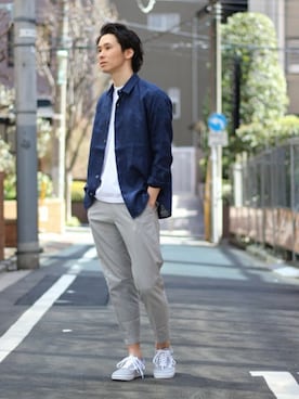 417 officialさん（メンズ・173cm）の春コーディネート