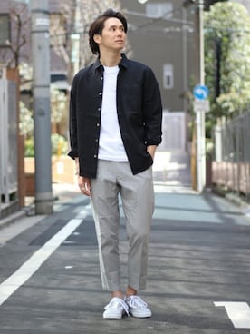 417 officialさん（メンズ・173cm）の春コーディネート