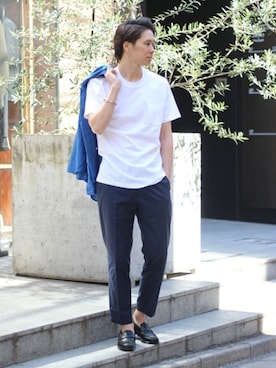 417 officialさん（メンズ・173cm）の春コーディネート