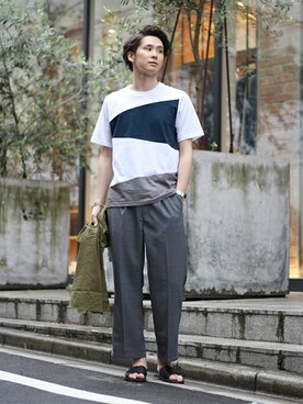 417 officialさん（メンズ・173cm）の夏コーディネート