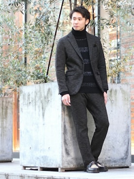 417 officialさん（メンズ・173cm）の冬コーディネート