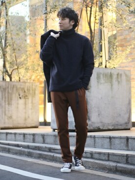 417 officialさん（メンズ・173cm）の冬コーディネート