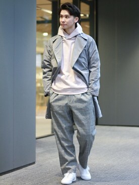 「417 EDIFICE（フォーワンセブンエディフィス）のアイテム（その他アウター）」を使った、417 officialさん（メンズ・173cm）の冬コーディネート