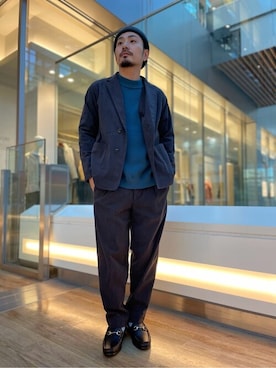 「コーデュロイパンツ」｜「アイテム（セットアップ）」を使った、417 officialさん（メンズ・171cm）の秋コーディネート