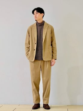 「コーデュロイパンツ」｜「アイテム（セットアップ）」を使った、417 officialさん（メンズ・175cm）の秋コーディネート