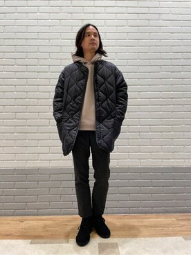 「417 EDIFICE（フォーワンセブンエディフィス）のアイテム（モッズコート）」を使った、417 officialさん（メンズ・174cm）の秋コーディネート