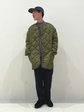 「417 EDIFICE（フォーワンセブンエディフィス）のアイテム（モッズコート）」を使った、417 officialさん（メンズ・171cm）の秋コーディネート