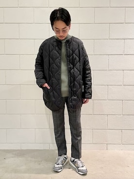 「417 EDIFICE（フォーワンセブンエディフィス）のアイテム（モッズコート）」を使った、417 officialさん（メンズ・175cm）の秋コーディネート
