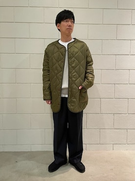 「417 EDIFICE（フォーワンセブンエディフィス）のアイテム（モッズコート）」を使った、417 officialさん（メンズ・172cm）の秋コーディネート