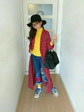 「WEGO（ウィゴー）のアイテム（ジャケット/アウター）」を使った、うみさん（キッズ・151cm）の秋コーディネート