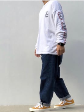 「VANS  OLD  SKOOL」｜hellocoordinateさん（メンズ・170cm）の冬コーディネート