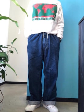 「LQQK STUDIO（ルックスタジオ）のアイテム（トップス）」を使った、hellocoordinateさん（メンズ・170cm）の冬コーディネート