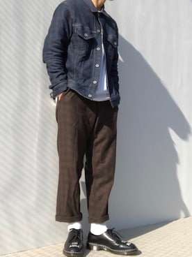 「FLISTFIA（フリストフィア）のアイテム」を使った、hellocoordinateさん（メンズ・170cm）の冬コーディネート