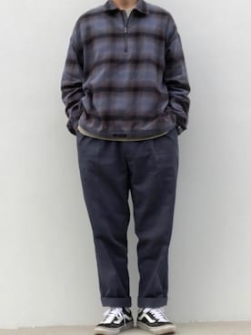 「AUGUSTE PRESENTATION（オーギュストプレゼンテーション）のアイテム（トップス）」を使った、hellocoordinateさん（メンズ・170cm）の冬コーディネート