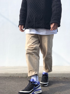 「GOWN&FOUNDATION（ガウンアンドファンデーション）のアイテム」を使った、hellocoordinateさん（メンズ・170cm）の冬コーディネート