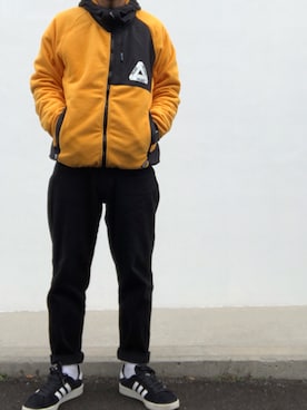「palace」｜「アイテム（ジャケット/アウター）」を使った、hellocoordinateさん（メンズ・170cm）の冬コーディネート