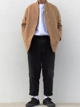 「GOWN&FOUNDATION（ガウンアンドファンデーション）のアイテム」を使った、hellocoordinateさん（メンズ・170cm）の冬コーディネート