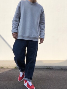 「AUGUSTE PRESENTATION（オーギュストプレゼンテーション）のアイテム（トップス）」を使った、hellocoordinateさん（メンズ・170cm）の春コーディネート