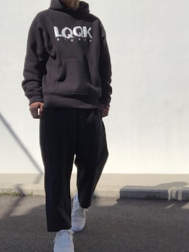 「LQQK STUDIO（ルックスタジオ）のアイテム（トップス）」を使った、hellocoordinateさん（メンズ・170cm）の春コーディネート