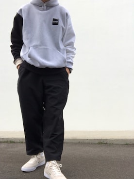 「LQQK STUDIO（ルックスタジオ）のアイテム」を使った、hellocoordinateさん（メンズ・170cm）の冬コーディネート