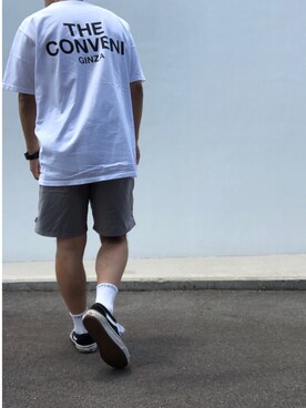 「THE CONVENI（ザ・コンビニ）のアイテム」を使った、hellocoordinateさん（メンズ・170cm）の夏コーディネート