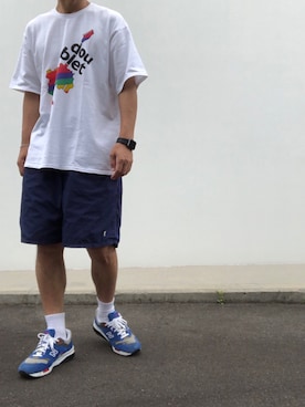 「WISM（ウィズム）のアイテム」を使った、hellocoordinateさん（メンズ・170cm）の夏コーディネート