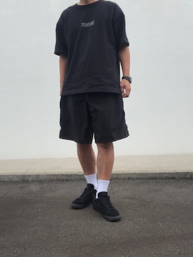 「WISM（ウィズム）のアイテム」を使った、hellocoordinateさん（メンズ・170cm）の夏コーディネート