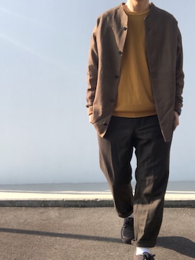 「FRANCESCO（フランチェスコ）のアイテム」を使った、hellocoordinateさん（メンズ・170cm）の秋コーディネート