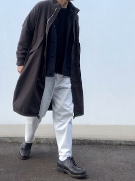 「ALLUMER（アリュメール）のアイテム」を使った、hellocoordinateさん（メンズ・170cm）の冬コーディネート