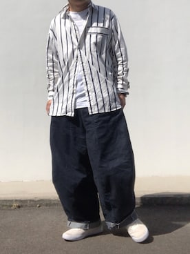 「BEAMS BOY（ビームスボーイ）のアイテム（パンツ）」を使った、hellocoordinateさん（メンズ・170cm）の春コーディネート