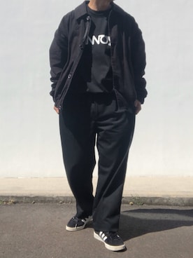 「ennoy」｜「アイテム（ブルゾン）」を使った、hellocoordinateさん（メンズ・170cm）の春コーディネート