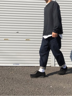 「neonsign」｜「アイテム（スウェット）」を使った、hellocoordinateさん（メンズ・170cm）の秋コーディネート