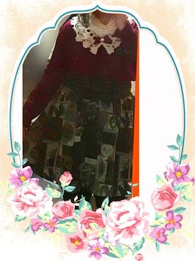 「axes femme POETIQUE（アクシーズファムポエティック）のアイテム（Tシャツ/カットソー）」を使った、teroさん（レディース・153cm）の冬コーディネート