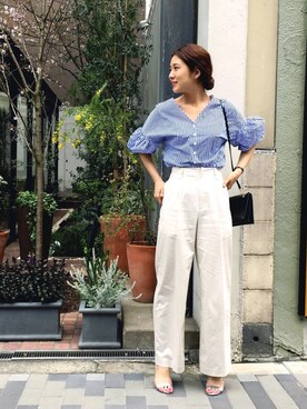 「STYLENANDA（スタイルナンダ）のアイテム（トップス）」を使った、SAAYA KOUZAWAさん（レディース・165cm）の春コーディネート