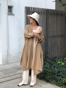 「TODAYFUL（トゥデイフル）のアイテム（その他アウター）」を使った、SAAYA KOUZAWAさん（レディース・165cm）の春コーディネート