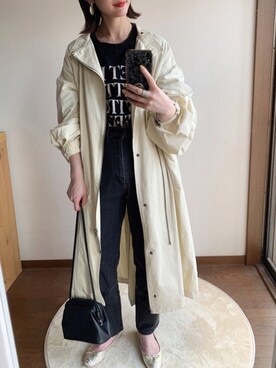 ショルダーバッグを使った モッズコート のレディース人気ファッションコーディネート Wear