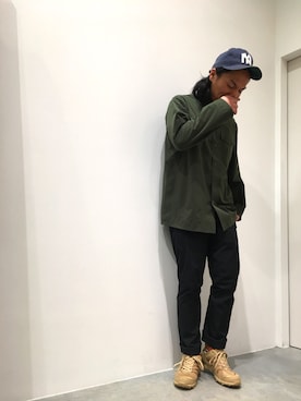 「DESCENTE ALLTERRAIN（デサント　オルテライン）のアイテム（パンツ）」を使った、KOJIさん（メンズ・168cm）の冬コーディネート
