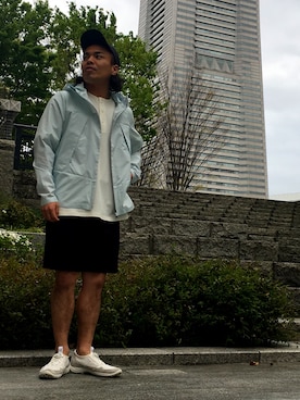 「DESCENTE ALLTERRAIN（デサント　オルテライン）のアイテム（パンツ）」を使った、KOJIさん（メンズ・168cm）の春コーディネート