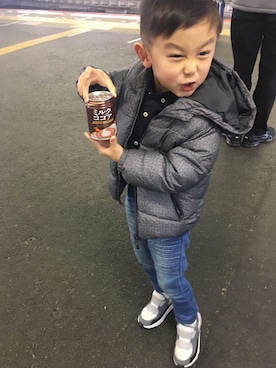 「ZARA KIDS」｜「アイテム（ダウンジャケット/コート）」を使った、SHINさん（キッズ・110cm）の冬コーディネート