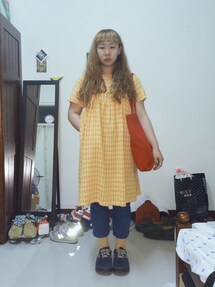 UNIQLO | 黃色長襪(ソックス/靴下)