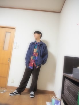 「Ralph Lauren」｜「アイテム（ブルゾン）」を使った、ユウスケさん（メンズ・170cm）の秋コーディネート