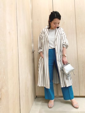 「qualite（カリテ）のアイテム（ジャケット/アウター）」を使った、NANAさん（レディース・163cm）の春コーディネート