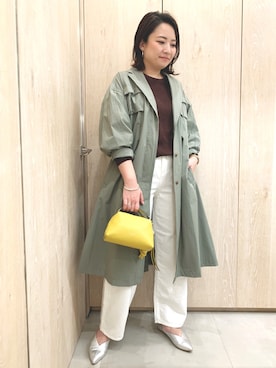 「qualite（カリテ）のアイテム（ジャケット/アウター）」を使った、NANAさん（レディース・163cm）の春コーディネート