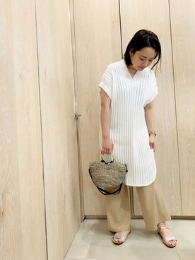 「qualite（カリテ）のアイテム（ワンピース）」を使った、NANAさん（レディース・163cm）の春コーディネート