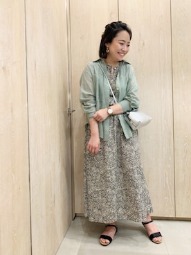 「qualite（カリテ）のアイテム（ワンピース）」を使った、NANAさん（レディース・163cm）の春コーディネート